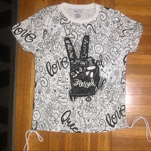 Girls NWOT On Fire shirt